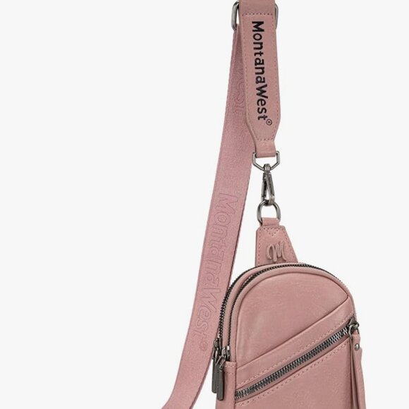 NWT Montana West Mauve Pink Crossbody Retails $49 - Picture 2 of 6